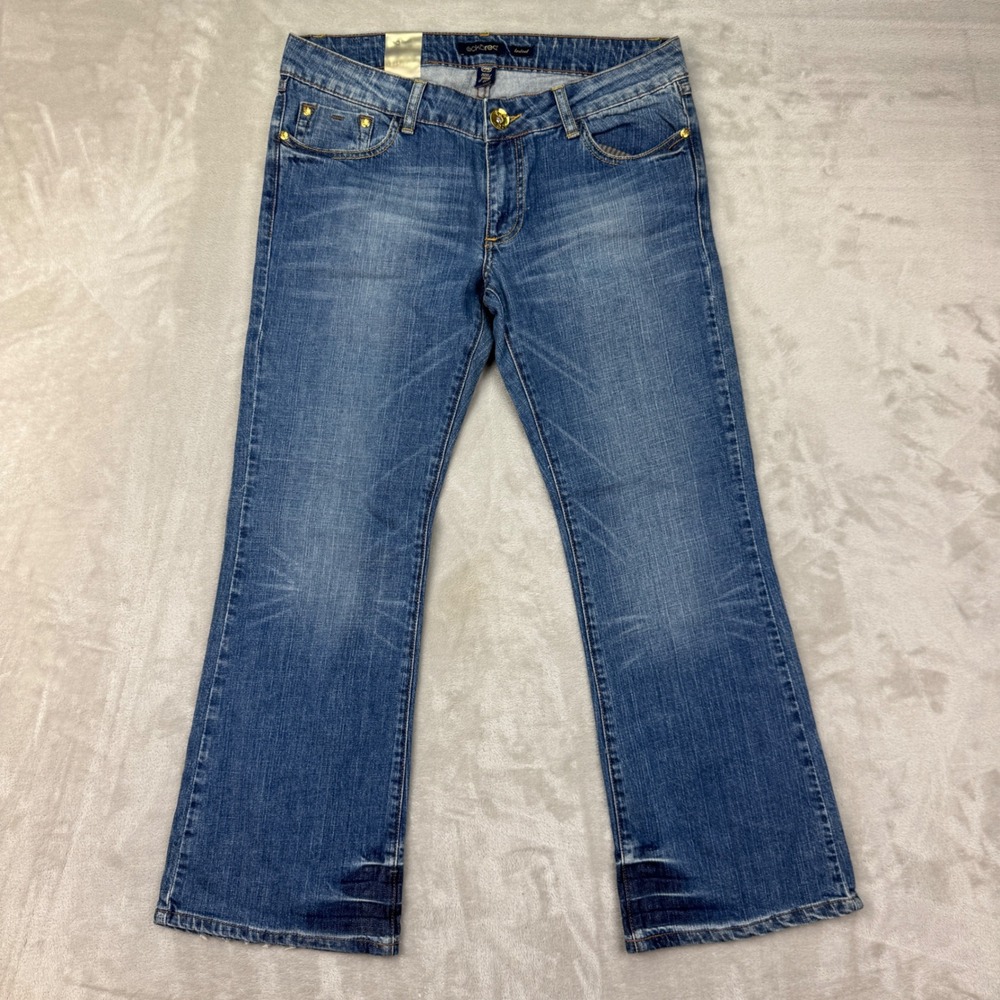 Ecko Red‎ Jeans Womens 3 Blue Bootcut Y2K Low Rise Stretch Denim Streetwear
